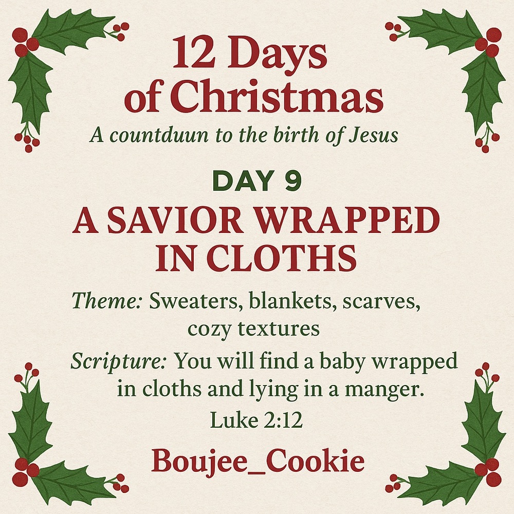 Day 9 of 12 Days of Christmas 🎄
12/10/25 7pm CST